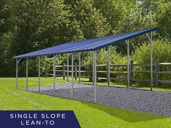 metal lean to carport prices
